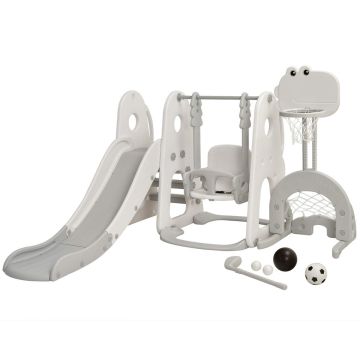 Children's play set, 6 in 1, 172.72 × 196.85 × 107.95–120.65 cm