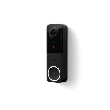 Video durvju zvana kamera Philips Hue Video Doorbell Camera, Melna, 108 × 176 × 86 mm