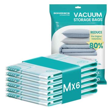 SONGMICS vacuum bags for clothes, 6 pcs., size M, 70 × 50 cm
