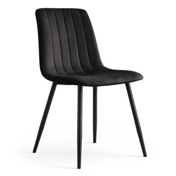 Стул для столовой LIVO, чёрный, 45,5 × 87 × 43,5 см