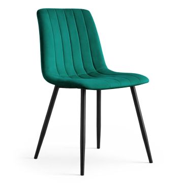 Стул для столовой LIVO, зелёный, 45,5 × 87 × 43,5 см