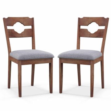Dining chair, upholstered seat, 43.18 × 91.44 × 53.34 cm