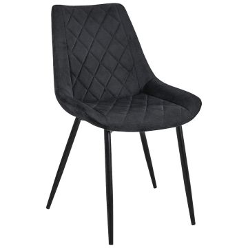 Стул для столовой SJ.0488, чёрный, 49 × 83 × 61 см