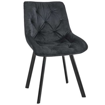 Обеденный стул SJ.33, чёрный, 50 × 90 × 58,5 см
