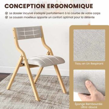 Dining chairs, 2 pcs, 48 ​​× 78 × 60 cm