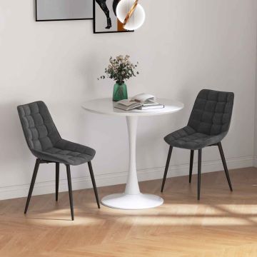 Dining chairs, 2 pcs, Gray, 59 × 83 × 48 cm