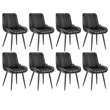 Обеденные стулья VEVOR DA2231, 8 шт, 58 × 86 × 55 см