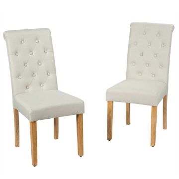 Dining chair set, 2 pcs, 60.96 × 100.33 × 43.18 cm