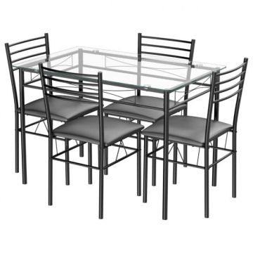 Dining set, Table and 4 chairs, 110 × 69.85 × 76.2 cm