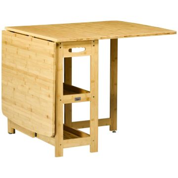 Обеденный стол Homcom 149,5x80x73,5см, светло-коричневый цвет
