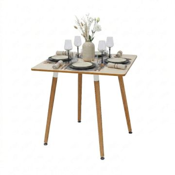 Ēdamistabas galds Relaxdays, 4 vietām, 75 × 75 × 75 cm
