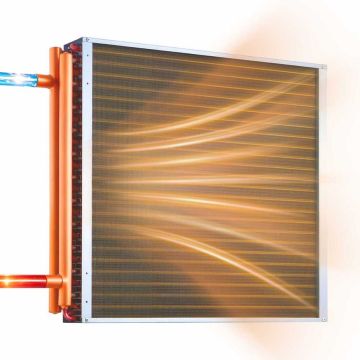 Ūdens un gaisa siltummainis VEVOR C24×24, 746 × 605 × 89 mm