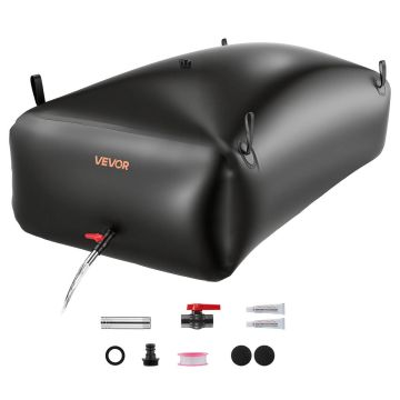 Ūdens uzglabāšanas maiss VEVOR WSB-1000L-Black, 1000 l, Melns, 200 × 101 × 51 cm