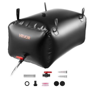 Ūdens uzglabāšanas maiss VEVOR WSB-240L-Black, 240 l, Melns, 1010 × 600 × 450 mm