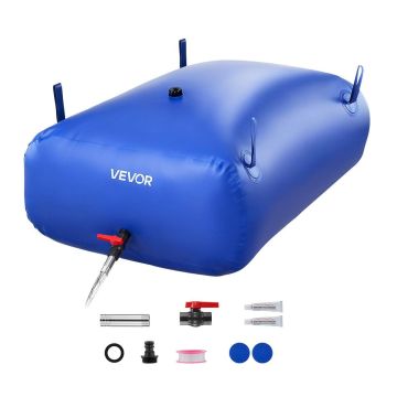 Ūdens uzglabāšanas maiss VEVOR WSB-330L-Blue, 330 l, Zils, 121 × 81,5 × 37 cm