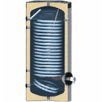 Ūdens sildītājs Sunsystem SWPN200, 200 l, 1 siltummainis, 600 × 1450 × 600 mm