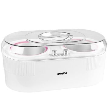 Нагреватель банок для воска iWax, 2 ёмкости, 400 Вт, 36 × 13 × 18 см