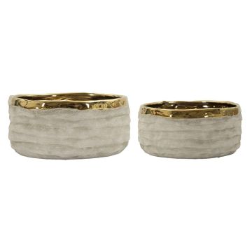 Podu komplekts LIMA LOW, 2 gab, Ø 22,5 × 10,5 cm; Ø 18 × 8,5 cm