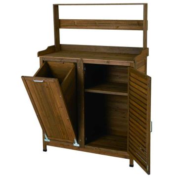 Potting bench, 2 doors, 3 shelves, 100 × 118 × 38 cm