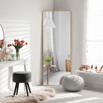 Mirror, Rectangular, full-length, Black/gold, 56 × 150 cm