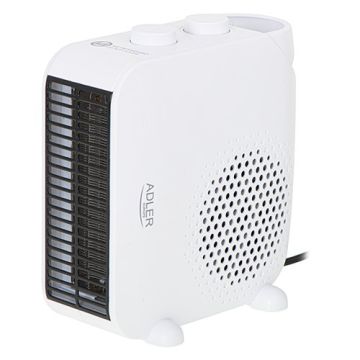 Ventilatora sildītājs Adler AD 7725w, 2 jaudas līmeņi, Balta