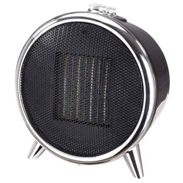 Ventilatora sildītājs Adler AD 7742, 2 jaudas līmeņi, Melns/sudraba, 235 × 265 × 166 mm
