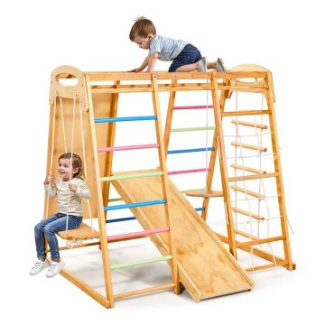 Iekštelpu rotaļu laukuma komplekts VEVOR SX20211009, 9 vienā, 147 × 120 × 143 cm