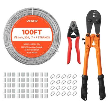 Комплект троса VEVOR QD304-004, 7 × 7 жил