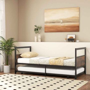 Single pull-out sofa bed, with extra bed, 204.5 × 84.5 × 97 cm