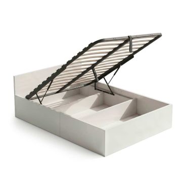 Vienvietīga gulta, 120 × 200 cm, Balta