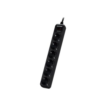 Pārsprieguma aizsargs CyberPower B0620SC0-DE, Melna