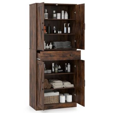 Kitchen cabinet, 4 doors, 3 shelves and a drawer, 76.2 × 182.88 × 40.64 cm