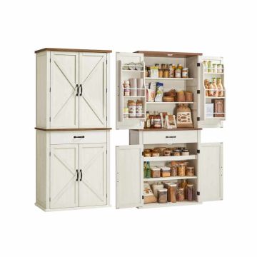 Virtuves skapis VASAGLE, 1 atvilktne, 80 × 178,6 × 40 cm