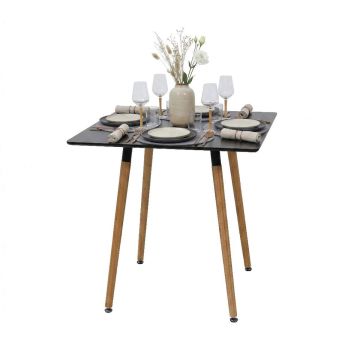 Virtuves galds Relaxdays, līdz 4 personām, 75 × 75 × 75 cm