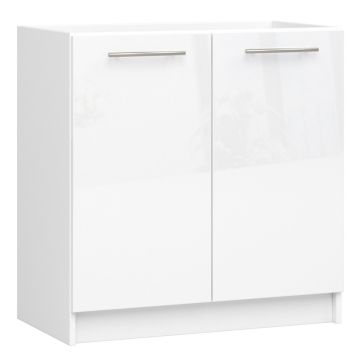 Кухонный шкаф OLIWIA S80, под мойку, белый, 80 × 82 × 46 см