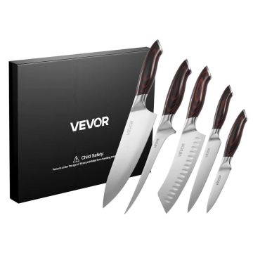 Набор кухонных ножей VEVOR KD48M5-5PCS, 5 предметов