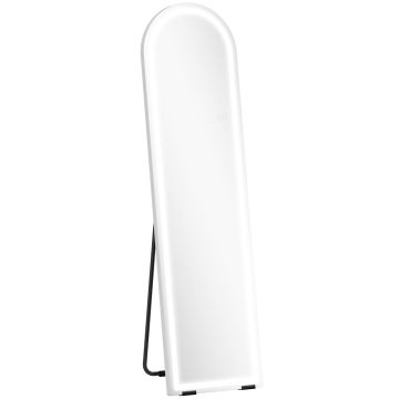 Visa auguma LED spogulis Aosom, Balta, 40 × 150 cm