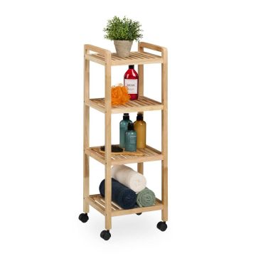 Vannas istabas plaukts Relaxdays 10050648.0, 4 plaukti, 35 × 97 × 31 cm