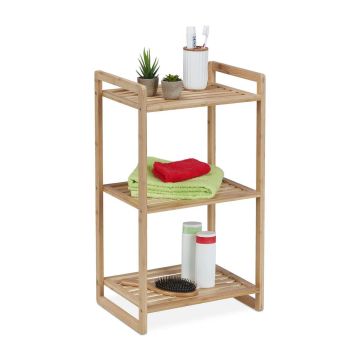 Vannas istabas plaukts Relaxdays, 3 plaukti, 40 × 70 × 30 cm
