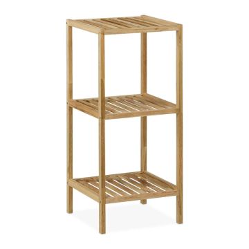 Vannas istabas plaukts Relaxdays, 3 plaukti, Brūna, 35,5 × 80 × 35,5 cm