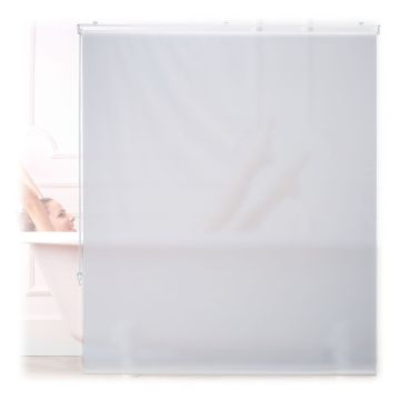 Vannas istabas rullo aizkars Relaxdays, Balts, 140 × 240 cm