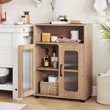 Bathroom cabinet, 1 cabinet, adjustable shelf, 60 × 30 × 83 cm