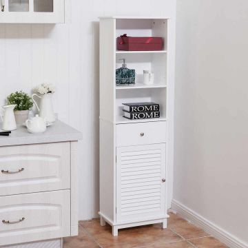 Vannas istabas skapis, 5 plaukti, 1 atvilktne, 46 × 157 × 29 cm