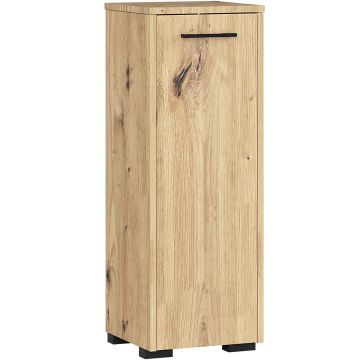 Шкафчик для ванной FIN S30 1D, универсальный, коричневый, 30 × 85 × 30 см