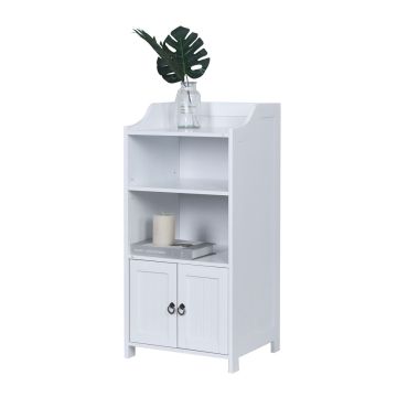 Vannas istabas skapis Relaxdays, 2 durvis, 3 plaukti, 40,5 × 86 × 36 cm