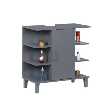 Vannas istabas skapis Relaxdays, 6 plaukti, 64 × 65 × 31 cm