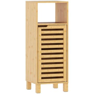 Шкаф для ванной, с открытой полкой, Дубовый, 30 × 80 × 30 см