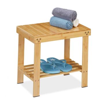Vannas istabas sols Relaxdays 10046349.0, ar plauktu, 44 × 41,5 × 28 cm