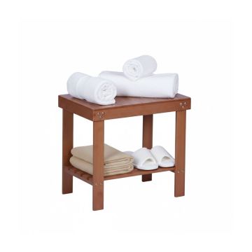 Vannas istabas taburete Relaxdays, 2 stāvi, 44 × 41 × 28 cm