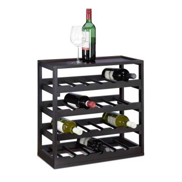 Vīna plaukts Relaxdays 10020333.0, 52 × 52 × 25 cm